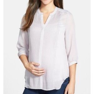 Loyal Hana Audrey tuxedo maternity & nursing top